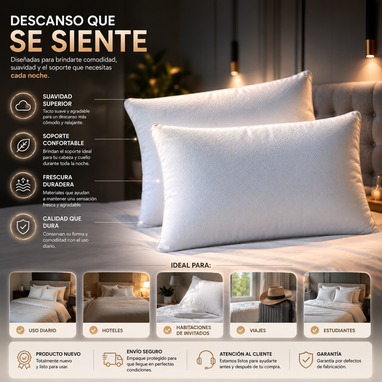 Almohada Siliconada: Descansa mejor cada noche