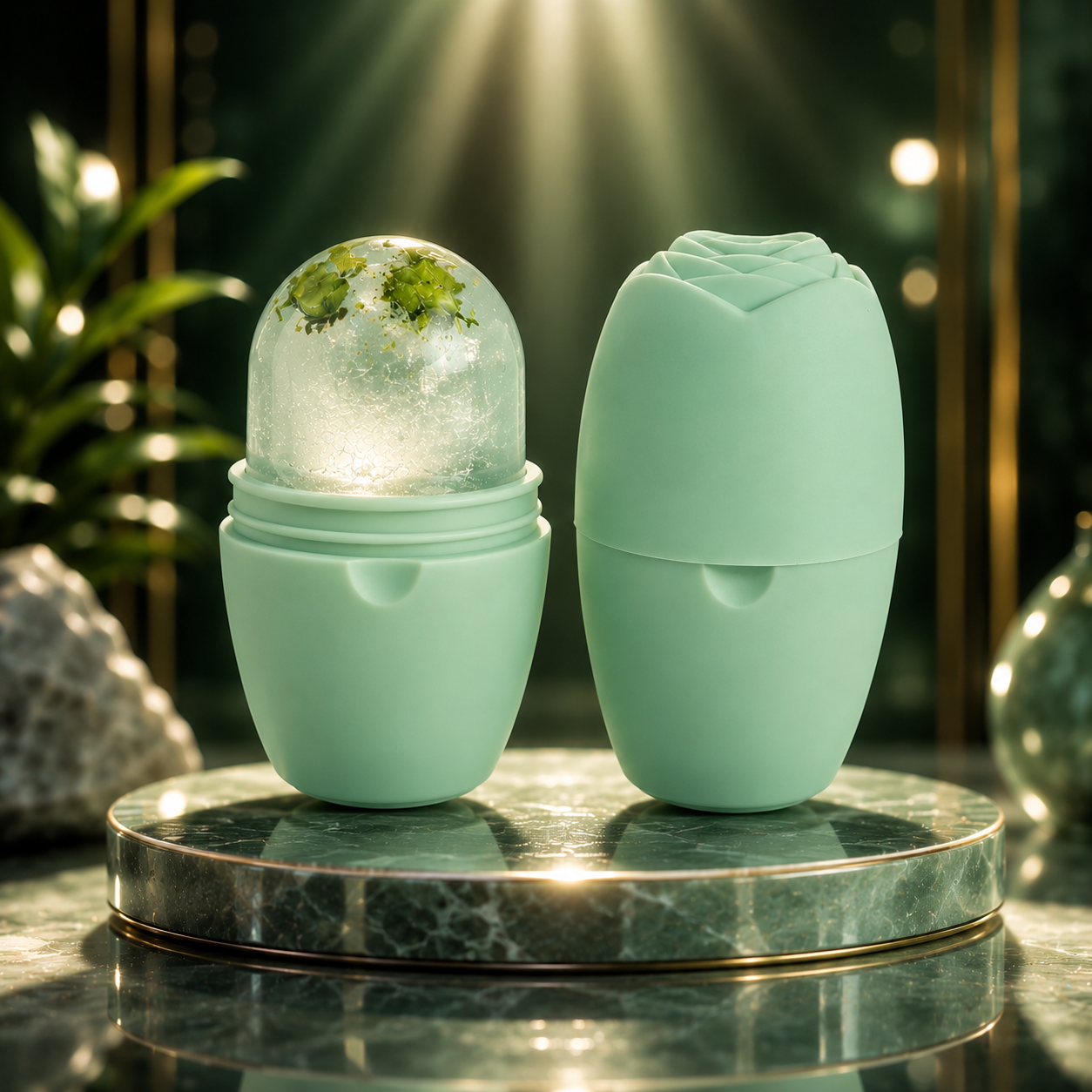 Rodillo De Hielo Para Cara Y Ojos: Refresca y revitaliza tu piel.