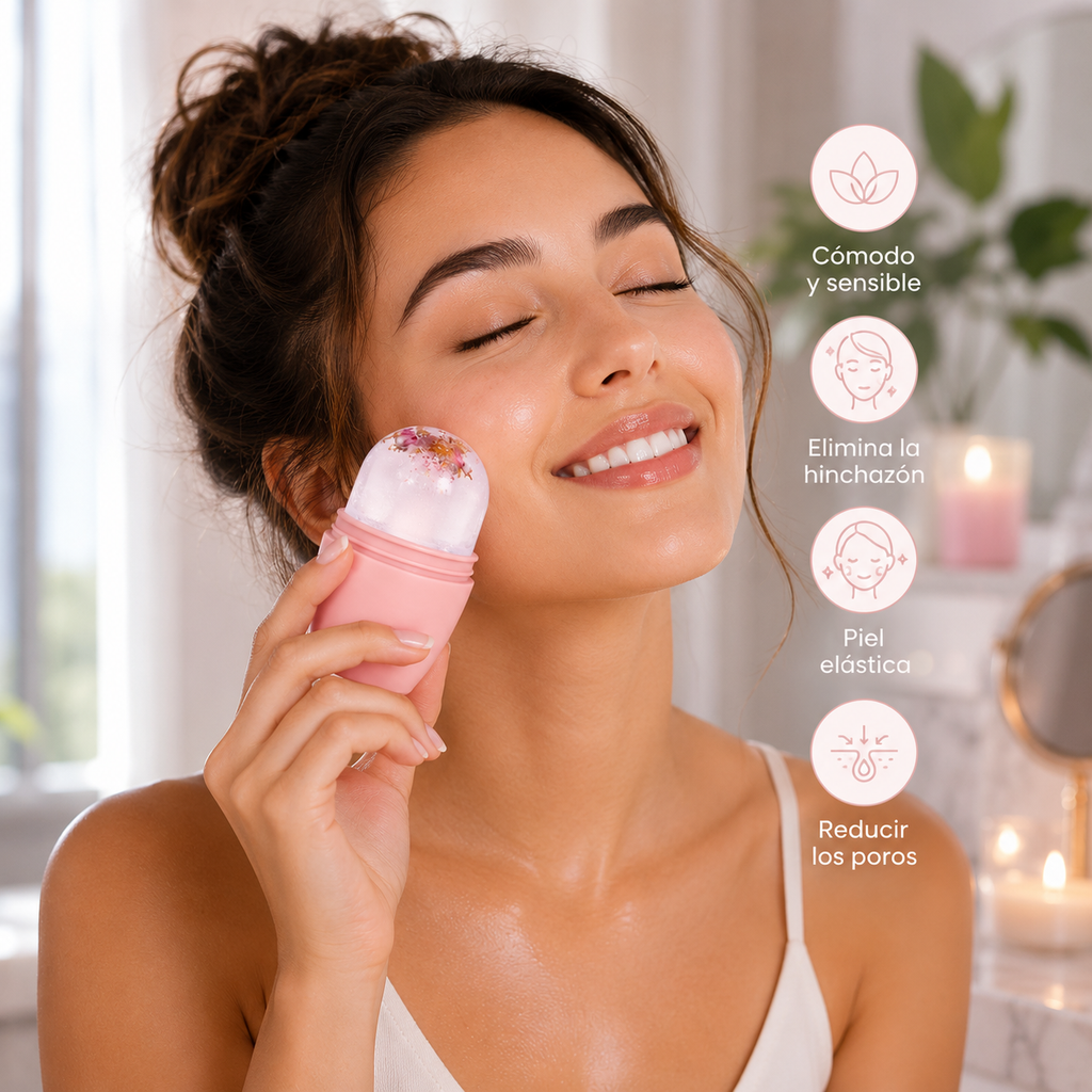 Rodillo De Hielo Para Cara Y Ojos: Refresca y revitaliza tu piel.